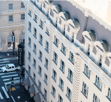 birdseye view of the exterior of the marker