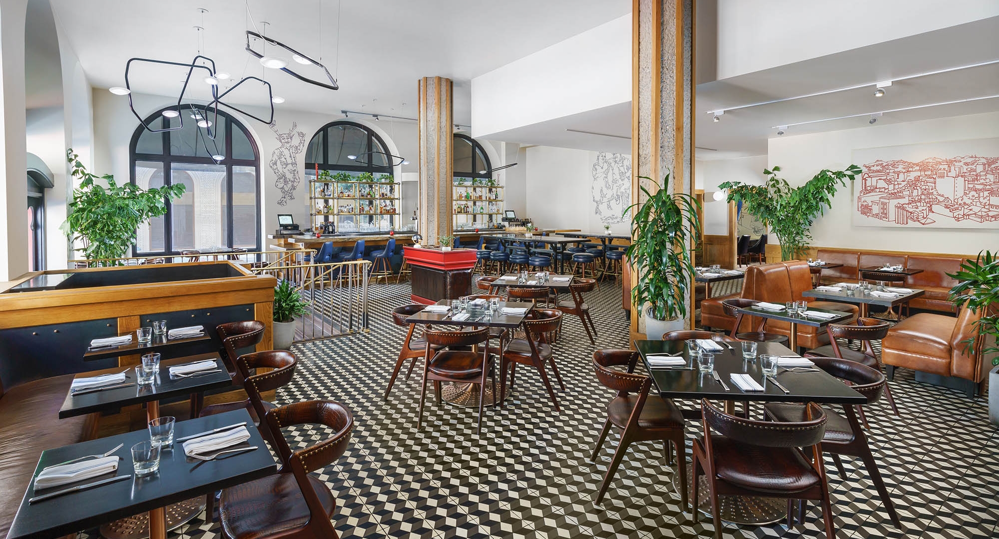 tratto dining room at the marker