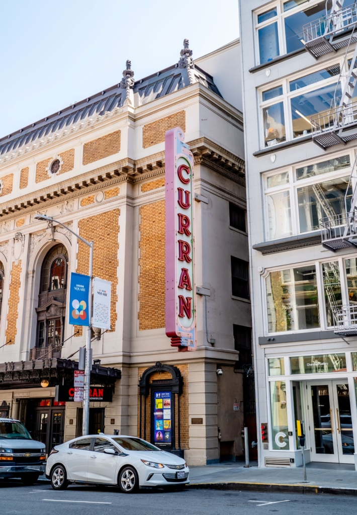 curran theatre marquee in san francisco