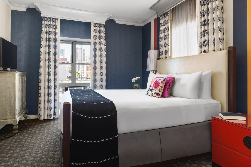 The bed in The Marker Junior Suite