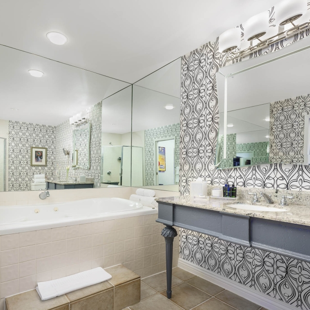 A large bathroom in one of the rooms at The Marker