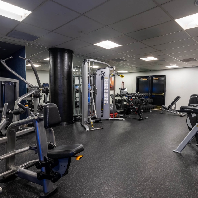 View of the gym inside The Marker