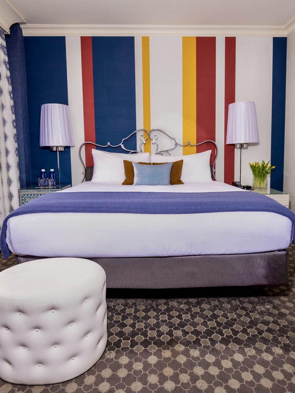 A large bedroom in a room at The Marker